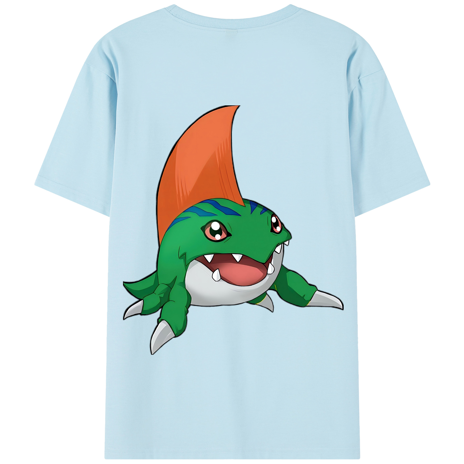 （画像用） Digimon デジタルモンスター/デジモン 綿100％半袖Tシャツ（背面プリント）
